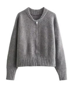 Sweaters Women Knitted Cardigan Autumn Winter Zipper