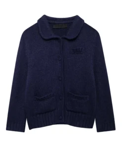 Cardigan Women Knitted Sweater Loose Turn-Down Collar Coat Long Sleeve Warm Pockets