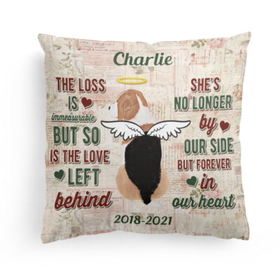 Goodbyes Are Not Forever – Personalized Pillow – Memorial Gift For Dog Owner