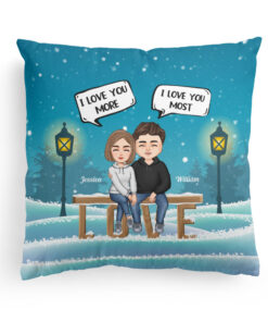 I Love You Forever – Personalized Pillow – Christmas, Anniversary Gift For Couple, Husband, Wife, Boyfriend, Girlfriend