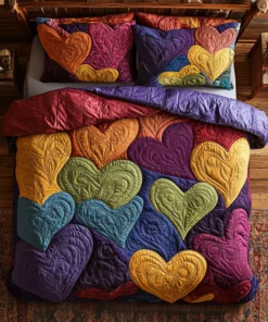 Valentine Colorful Hearts WY2101040CL Duvet Cover Set